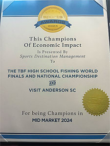 2024 Champions of Economic Impact awarded to TBF High School Fishing